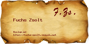 Fuchs Zsolt névjegykártya